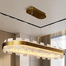 37.4" Natural Spanish Alabaster Rectangle Chandelier, Adjustable Luxury Ceiling Light for Dining Room Over Table, Kitchen Island, Modern Marble Chandeliers for Bedroom, Foyer, Entryway by CozyNest Decor