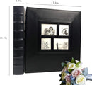 RECUTMS Photo Album 4x6 Holds 500 Photos Black Pages Large Capacity Leather Cover Wedding Family Baby Photo Albums Book Horizontal and Vertical Photos (Blue) by TinyTreasures Baby Boutique