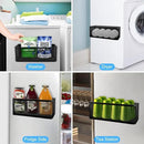 Picowe Magnetic Laundry Organizer, Extra Large Magnet Basket for Laundry Room,16.5lb Capacity Magnetic Shelf for Washer /Dryer, Fridge & Small Spaces (XL, Black) by CozyNest Decor