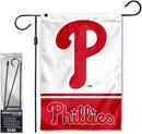 WinCraft Phillies Garden Flag with Stand Holder Flagpole by GreenHaven Gardens
