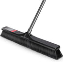 Push Broom Outdoor Heavy Duty,Masthome 24" Push Broom with Stiff Bristles,Heavy Duty Garden Broom,Outdoor Stiff Sweeping Broom for Garage Yard Patio Deck Concrete Wood Stone Floors Scrub and Cleaning by GreenHaven Gardens