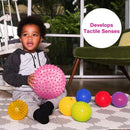 Edushape Original Sensory Ball - 7" Transparent Pink Baby Ball for Gross Motor Skills Development (6 Months & Up) by TinyTreasures Baby Boutique