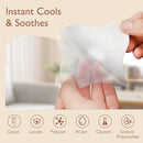 Hydrogel Soothing Gel Pads for Breastfeeding: Breast Pads Reusable for Instant Pain Relief | Provides Cooling Effect | Healing Nipples - 12 Packs(24 Count) by TinyTreasures Baby Boutique