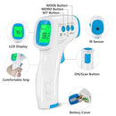 Digital Thermometer for Adults and Kids, No Touch Forehead Thermometer for Baby, 2 in 1 Body Surface Mode Infrared Thermometer with Fever Alarm and Instant Accuracy Readings by TinyTreasures Baby Boutique