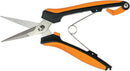 Fiskars Curved Micro-Tip Pruning Snips - 6" Garden Shears with Sheath and SoftGrip Handle - Yard and Garden Tools - Orange/Black by GreenHaven Gardens