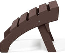 WestinTrends Dylan Outdoor Patio HDPE Adirondack Ottoman Footrest, Dark Brown by CozyNest Decor