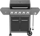 5-Burner Gas Grill with Side Burner, 66,000 BTUs, 753 SQ. In. Cooking Area, 2 Wheel Transport, Propane BBQ Grill with for Outdoor Cooking, Patios, and More - 720-1095 by GreenHaven Gardens