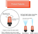 80PCS 1/4" Inch Adjustable Irrigation Microspray Emitter Three Way Atomizing Nozzle with Tee Connector Drip Irrigation Accessory for Garden Lawn Flower Bed Irrigation System Watering by GreenHaven Gardens