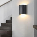 LightInTheBox Modern LED Wall Sconce Minimalist Resin Wall Light Nordic Style Half-Cylinder Tree Root Desgin Up and Down Light for Stairs Hallway Bedroom (Grey) by CozyNest Decor