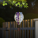 Starsoul Hot Air Balloon Solar Lantern with Flower Projection Metal Outdoor Waterproof Hot Air Balloon Solar Lights Hanging Lantern for Garden Yard Patio Decor by GreenHaven Gardens
