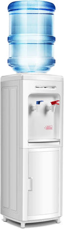 SAFEPLUS Top Loading Water Cooler Dispenser, Hot & Cold Freestanding Water Cooler Holds 5 Gallon Bottles Perfect for Home Office School UL & Energy-Saving Approved by CozyNest Decor