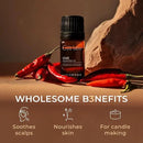 Gya Labs Chili Essential Oil for Hair Healthy - 0.34 Fl Oz - 100% Pure Natural Chili Oil for Skin, Diffusers, Candle Making Scent by CozyNest Decor