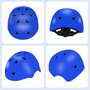 Color Gradient Adjustable Kids' Helmet with Knee & Elbow Pads Set | Multi-Sport Safety Gear for Boys & Girls Ages 5-14 | Skateboarding, Scooters, Roller & Inline Skating, Longboarding by TinyTreasures Baby Boutique