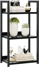 NUMENN Narrow Bookshelf, 3 Tier Bookshelves, Home Office Bookcase Shelf Storage Organizer, Free Standing Storage Shelving Unit for Bedroom, Living Room and Home Office, Black by CozyNest Decor
