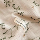 BuLuTu 100% Cotton Muslin Floral Pillowcase Standard Size Soft Breathable Gauze Cotton Kids Teens Pillow Cases 20"x26", Durable Pillow Cover, 1 Piece, Vine Pattern, Machine Wash by TinyTreasures Baby Boutique