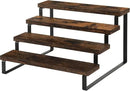 YINMIT Wooden Display Riser Stand, Tiered Perfume and Cologne Organizer Stand, 4 Tier Spice Rack Organizer, Rustic Display Shelf for Candles (4 Tier) by CozyNest Decor