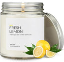 1OAK Soy Wax Fresh Lemon Candle - Citrus Candles for Home, Kitchen, & Summer - Fruity Candles Scented - Long Burning Premium - Hand-Poured (7oz.) by CozyNest Decor