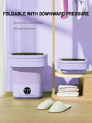 Portable Washing Machine, Mini Washer,16L Upgraded Large Capacity Foldable Washer.Deep Cleaning of Underwear, Baby Clothes and Other Small Clothes.Suitable for Apartments, Dormitories, Hotels.(Purple) by CozyNest Decor