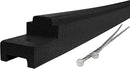 Playsafer Rubber Playground Border Edging Kit, 6' Flexible Heavy Duty Rubber Interlocking Playground Timber, No Dig Easy to Install (Black, 8 Pack) by GreenHaven Gardens