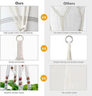 Belit 2 Pack Macrame Plant Hangers Indoor Hanging Planter Basket Decorative Flower Pot Holder Rope for Indoor Outdoor Home Decor by GreenHaven Gardens