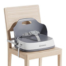 Baby Booster Seats, Toddler Booster Seat for Dining Table with Adjustable Straps, Portable Compact Portable Baby Chair for Dining and Travel (Grey) by TinyTreasures Baby Boutique
