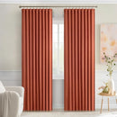 MIULEE Back Tab Burnt Orange Blackout Curtains 90 Inch Long 2 Panels Set for Living Room Bedroom, Fall Terracotta Rod Pocket/Pinch Pleated Thermal Insulated Room Darkening Light Blocking Curtains by TinyTreasures Baby Boutique