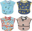 Baby bibs Waterproof Toddler bib - Feeding bib with Pocket for Infant Boy Girl Washable 6-36M by TinyTreasures Baby Boutique