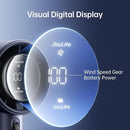 JISULIFE Portable Handheld Fan,Speed(1-100) Adjustable Turbo Mini and 3600mAh Battery Rechargeable Personal Fan,Digital Display,Gifts for Women Men Travel/Camping/Outdoor-Blue by TinyTreasures Baby Boutique