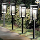 8 Pack Solar Lights Outdoor Waterproof for Garden Pathway Walkway Driveway Yard Lawn Decorative Landscape Lighting. (Cool White Light, 8) by GreenHaven Gardens