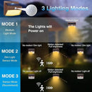 Peasur 6 Packs Solar Outdoor Lights Motion Sensor Solar Security Lights Waterproof with 3 Lighting Modes Solar Powered Wall Lights Outside for Garden Fence Yard Deck, Brown Warm by GreenHaven Gardens
