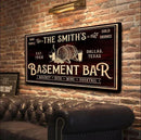Tailored Canvases Custom Bar Sign - Personalized Basement Bar Decor, Lounge Canvas Wall Art for Man Cave, Kitchen, Pub & Diner, Rustic Home Bar Sign, Ready-to-Hang, Unique Printable Art