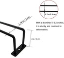 10.8 Inch Black Wine Glass Rack, Under Cabinet Wine Glass Holder Stainless Steel Stemware Rack - Hanging Stemware Holder for Cabinet Kitchen Bar, Set of 2 by CozyNest Decor