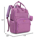 BabbleRoo Diaper Bag Backpack - Baby Essentials Travel Tote - Multi Function Waterproof Diaper Bag, Travel Essentials Baby Bag with Changing Pad, Stroller Straps & Pacifier Case - Unisex, Purple by TinyTreasures Baby Boutique