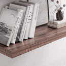 Floating Shelf, Set of 2 Wall Shelf, 36 in W x 12.75 in D x 2 in H Wooden Floating Wall Shelf with Invisible Brackets for Living Room/Bedroom/Bathroom/Kitchen Storage and Decor, Walnut by CozyNest Decor