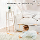 BOIFUN 2K WiFi Baby Monitor with Camera and Audio,Smartphone APP, Colorful Night Light, Smart AI Motion & Sound & Humidity & Temperature Detection, Auto Tracking,5-Inch Monitor Control, Night Vision by TinyTreasures Baby Boutique