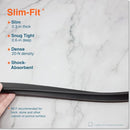 Roving Cove Slim-Fit Edge Protector for Baby Proofing (9ft Small Edge Only), Soft Rubber Foam, Furniture Edge Bumper Guard, Desk Edge Cushion, 3M Adhesive, Onyx Black by TinyTreasures Baby Boutique