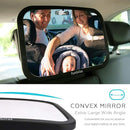 Funbliss Baby Car Mirror for Rear Facing Seat,360° Rotation, Safety Certified Shatterproof Acrylic Glass, Clear Wide View,Infant Mirror for Car Seat Rear Facing by TinyTreasures Baby Boutique
