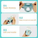 Silicone Sleeves for Pigeon Baby Bottles 5.4oz,Anti Breakage Glass Baby Bottle Holder with Handles 2 Pack by TinyTreasures Baby Boutique