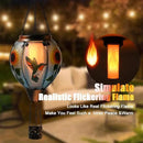 Hot Air Balloon Solar Lantern - Simulated Flickering Flame Hummingbird Glass Lantern, Outdoor Hanging Sunflower Yard Light Waterproof IP65 & Weather Resistant for Garden Patio Lawn Porch Decor Gfit by GreenHaven Gardens