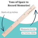 Boho Growth Chart for Wall Wooden Growth Chart for Kids, Height Chart for Wall, Kids Height Wall Chart, Kids Sizing Chart, Wall Height Chart for Kids - Love Beyond Measure, Natural by TinyTreasures Baby Boutique
