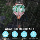2PC Hot Air Balloon Solar Lantern with 2PC Shepherd Hook, Flickering Flame Hanging Solar Lanterns Outdoor Lights Waterproof Lanterns Decorative Garden Patio Yard Party Decor (Hummingbirds) by GreenHaven Gardens