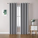 ChrisDowa Blackout Curtains 80 Inches Long 2 Panels Set for Living Room, Grommet Thermal Insulated Room Darkening Curtains for Bedroom (Light Grey, 52 x 80 Inch) by CozyNest Decor