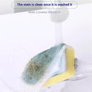 The Pot Brush with Green and Yellow Washing Pads Does not Damage The Pot Handle and can be Used to add Liquid, Brush The Bowl, and Brush The Stove by TinyTreasures Baby Boutique