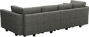 Belffin Modular Sectional Sleeper Sofa Bed Convertible Sectional Couches for Living Room. Light Grey Couch by CozyNest Decor