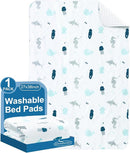 Potty Training Pee Pads for Kids, Bed Pads Washable Waterproof, Bed Wetting Pads for Twin and Toddler Beds, Waterproof Crib Mattress Protector Pad Cover, Non Slip and Easy to Change, 1 Pack by TinyTreasures Baby Boutique