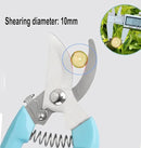 5pcs Garden Flower Shears Pruning Shears 6.9 inches Scissors Heavy Duty Plant Scissors for Cutting Flowers, Trimming Plants, Bonsai, Fruits Picking (Blue Handle 5pcs) by GreenHaven Gardens