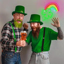 WLHOPE St Patricks Day Neon Sign St. Patrick's Day Neon Signs for Wall Decor Dimmable Rainbow Clover Light Up Sign for Bedroom Living Room Wall Art Happy St. Patrick's Day Decoration by GreenHaven Gardens
