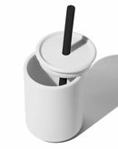 Avanchy Silicone Training Sippy Cup with Straw Lid – For Babies 6+ Months to Toddlers 1 Year Old – 8 oz Infant Water Cup for Baby Led Weaning, White by TinyTreasures Baby Boutique