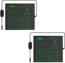 iPower 2 Pack 20" x 20.75" Seeding Heat Mat with Thermostat Temperature Adjustable Knob Durable Warm Hydroponic Plant Germination Starting Pad, Black by GreenHaven Gardens