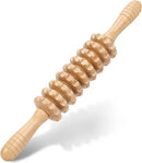Wood Massage Roller Wood Therapy Massage Tools Body Roller Cellulite Roller Deep Tissue Muscle Roller Wooden Massager for Lymphatic Drainage, Maderoterapia, Muscle Pain Relief(Straight) by CozyNest Decor